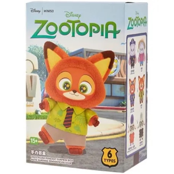 Miniso x Disney Zootopia Vinyl Plush Keychain Pendant - 100% Authentic! - Picture 1 of 8